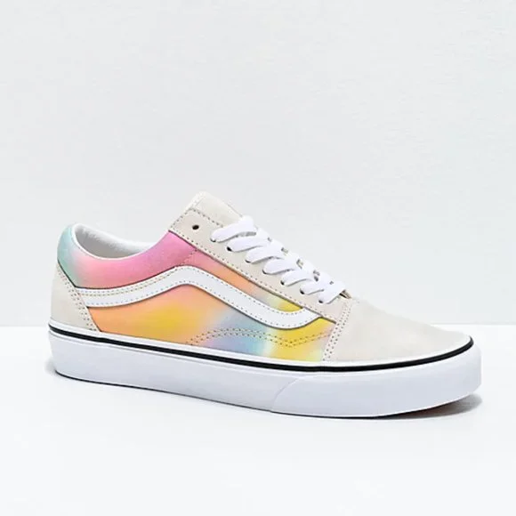 Vans Old Skool Aura Shift & White Skate Sneakers - Picture 3 of 15